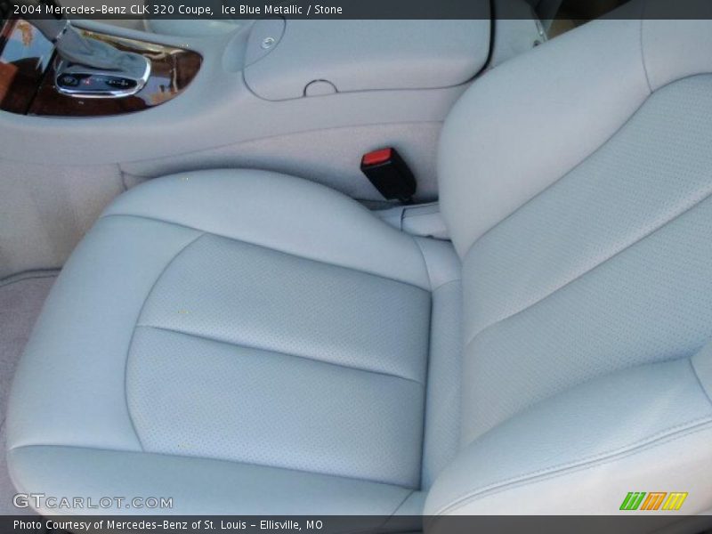 Ice Blue Metallic / Stone 2004 Mercedes-Benz CLK 320 Coupe
