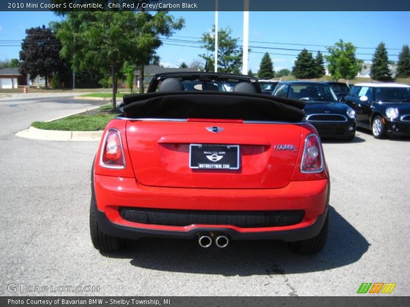 Chili Red / Grey/Carbon Black 2010 Mini Cooper S Convertible