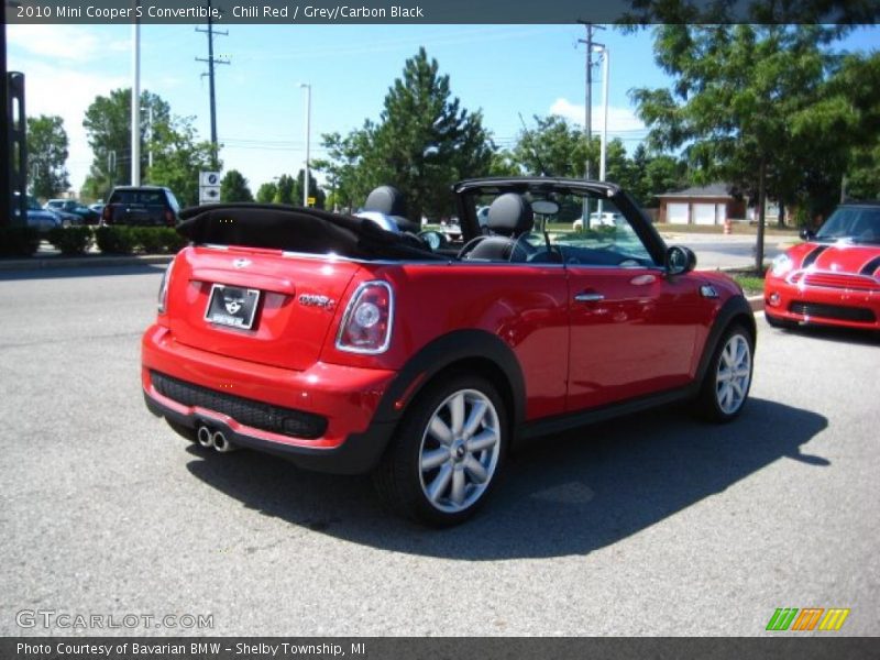 Chili Red / Grey/Carbon Black 2010 Mini Cooper S Convertible