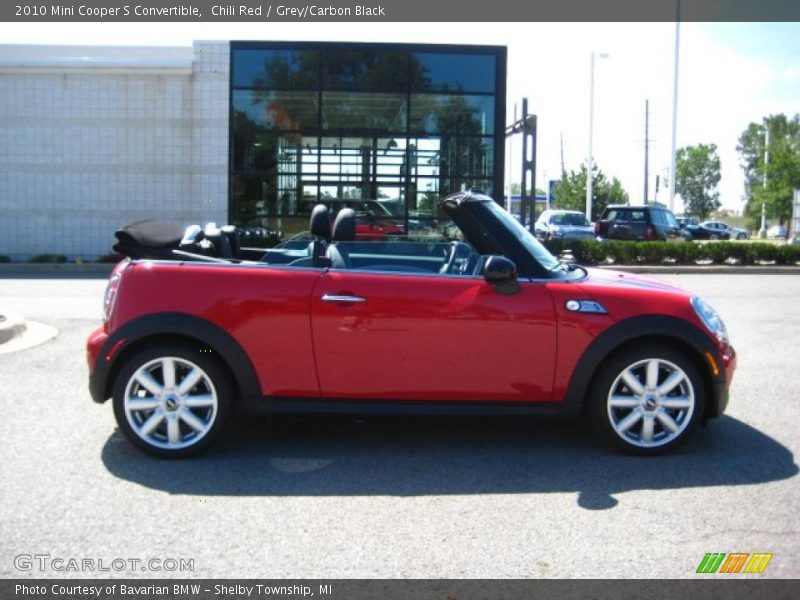 Chili Red / Grey/Carbon Black 2010 Mini Cooper S Convertible