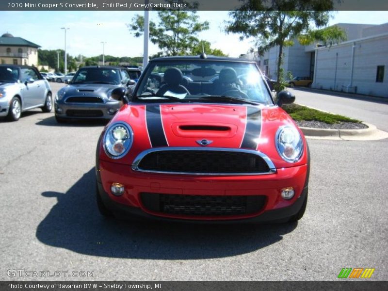 Chili Red / Grey/Carbon Black 2010 Mini Cooper S Convertible