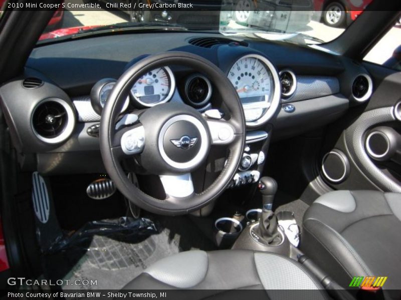 Chili Red / Grey/Carbon Black 2010 Mini Cooper S Convertible