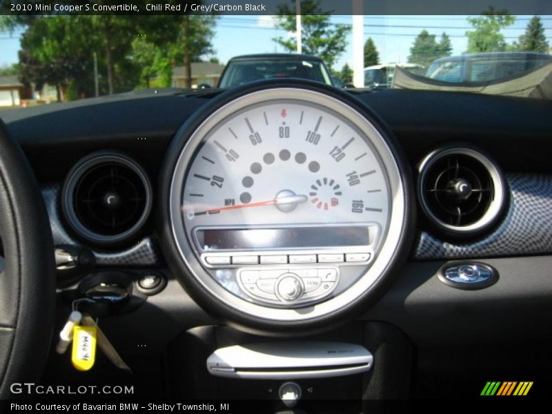 Chili Red / Grey/Carbon Black 2010 Mini Cooper S Convertible