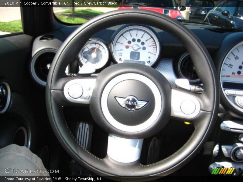 Chili Red / Grey/Carbon Black 2010 Mini Cooper S Convertible