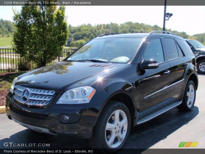Black / Macadamia 2008 Mercedes-Benz ML 350 4Matic