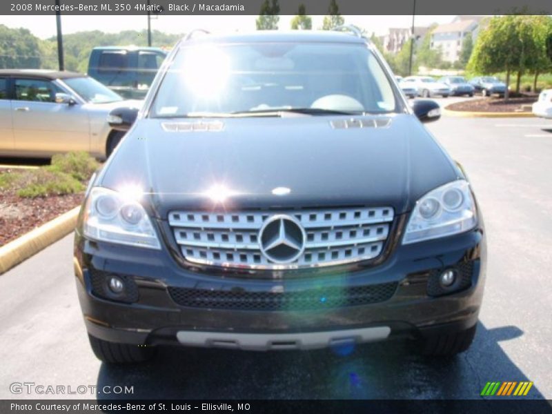 Black / Macadamia 2008 Mercedes-Benz ML 350 4Matic