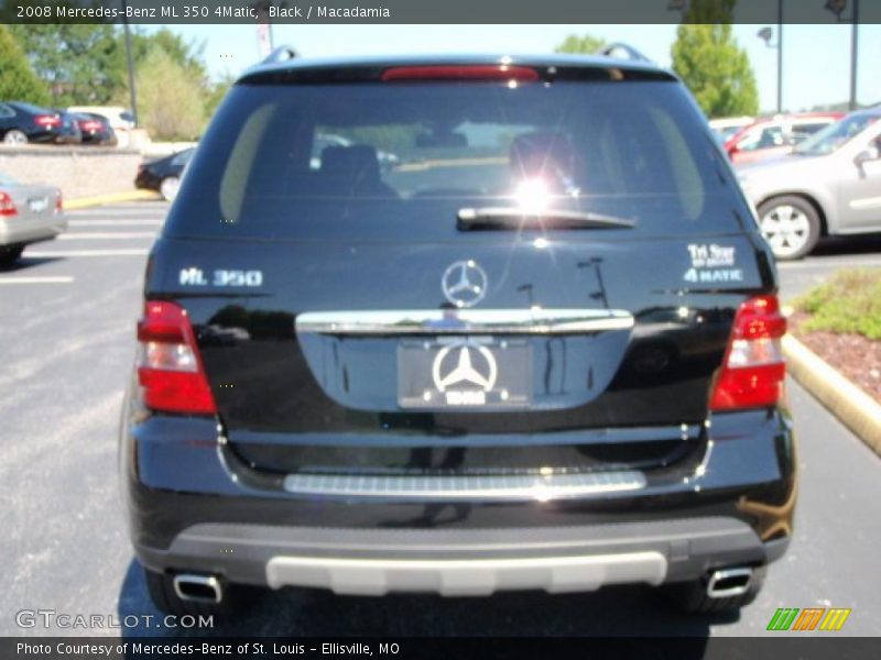 Black / Macadamia 2008 Mercedes-Benz ML 350 4Matic