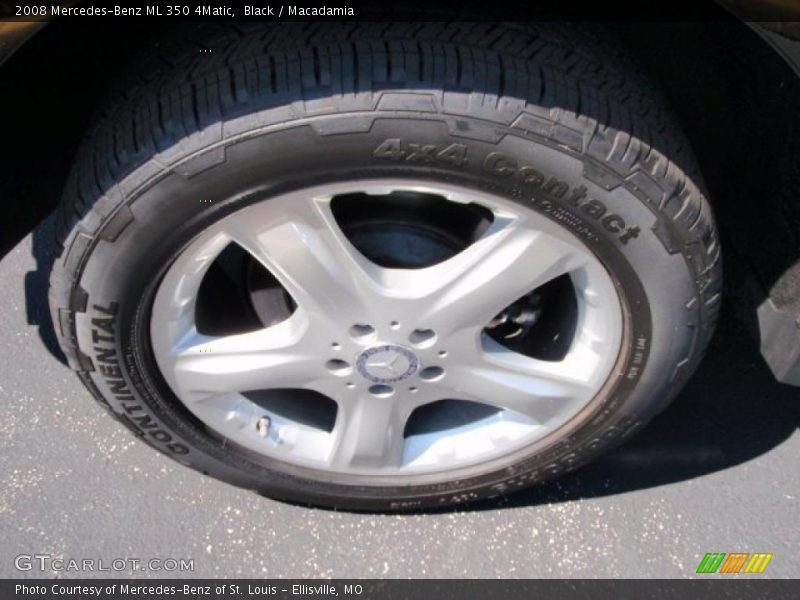 Black / Macadamia 2008 Mercedes-Benz ML 350 4Matic