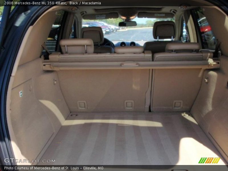 Black / Macadamia 2008 Mercedes-Benz ML 350 4Matic