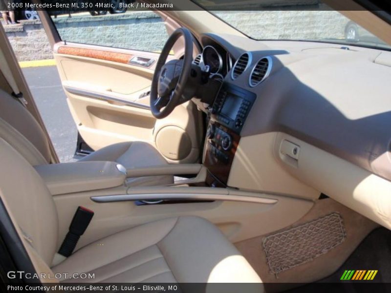 Black / Macadamia 2008 Mercedes-Benz ML 350 4Matic