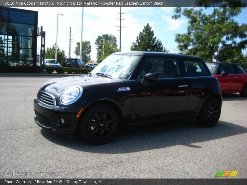 Midnight Black Metallic / Rooster Red Leather/Carbon Black 2010 Mini Cooper Hardtop