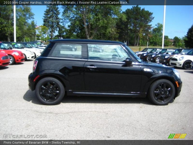 Midnight Black Metallic / Rooster Red Leather/Carbon Black 2010 Mini Cooper Hardtop