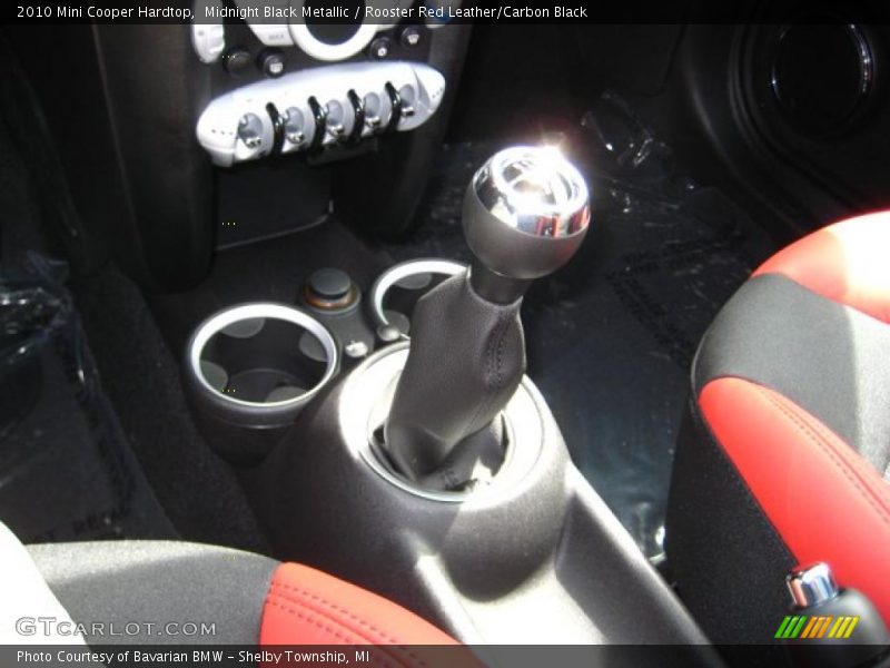 Midnight Black Metallic / Rooster Red Leather/Carbon Black 2010 Mini Cooper Hardtop