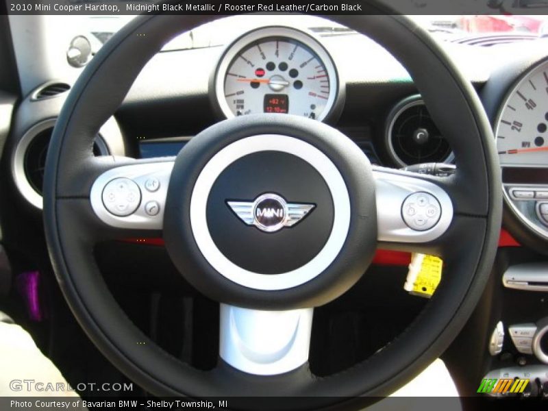 Midnight Black Metallic / Rooster Red Leather/Carbon Black 2010 Mini Cooper Hardtop