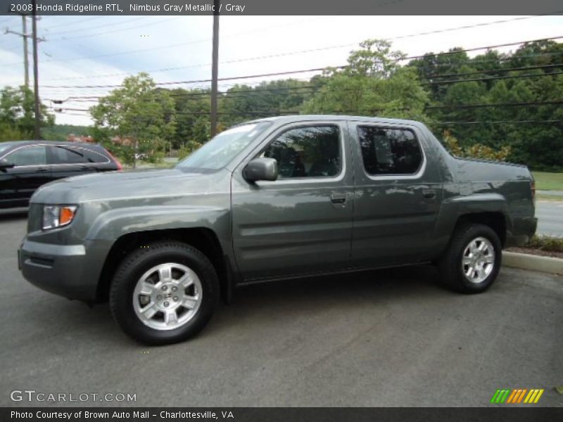 Nimbus Gray Metallic / Gray 2008 Honda Ridgeline RTL
