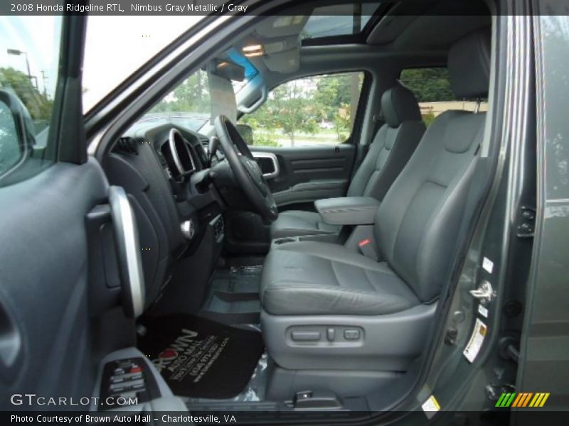 Nimbus Gray Metallic / Gray 2008 Honda Ridgeline RTL