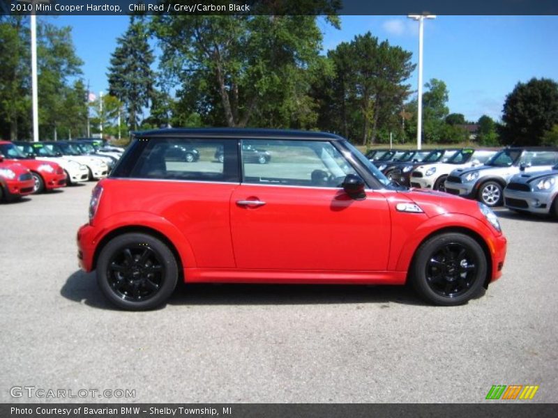 Chili Red / Grey/Carbon Black 2010 Mini Cooper Hardtop