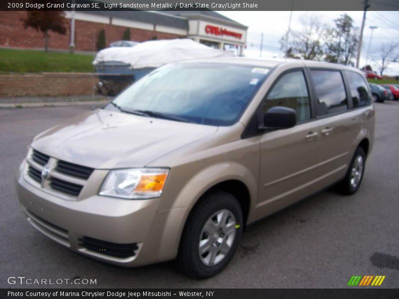 Light Sandstone Metallic / Dark Slate Gray/Light Shale 2009 Dodge Grand Caravan SE