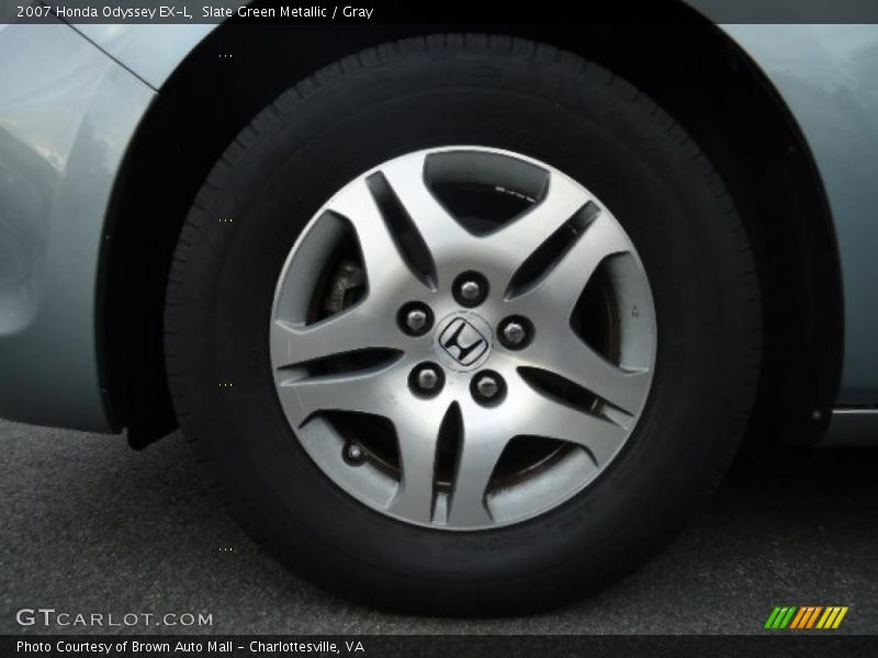 Slate Green Metallic / Gray 2007 Honda Odyssey EX-L