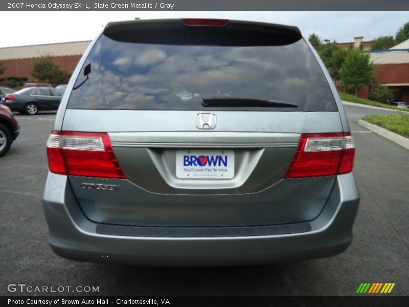Slate Green Metallic / Gray 2007 Honda Odyssey EX-L