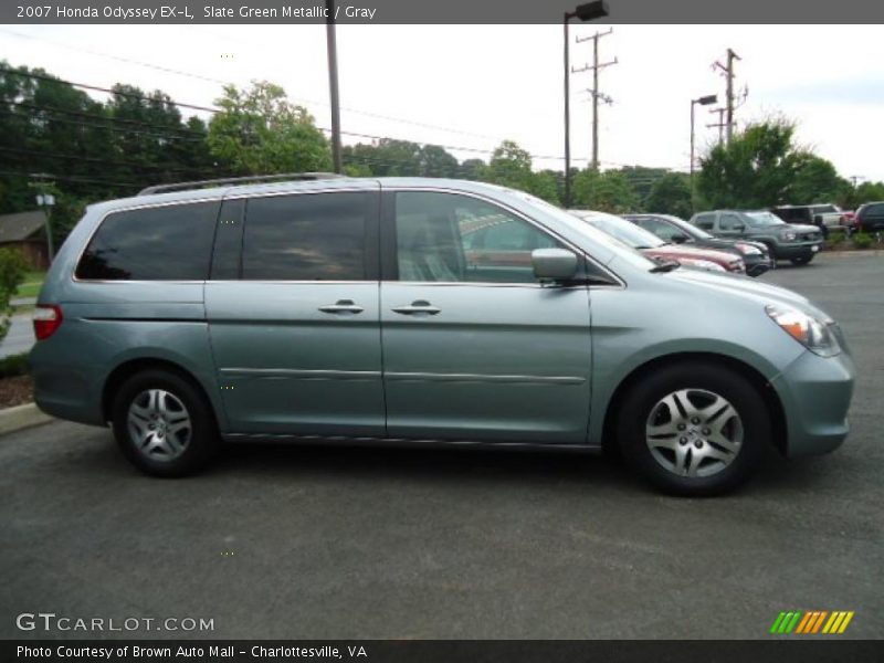 Slate Green Metallic / Gray 2007 Honda Odyssey EX-L