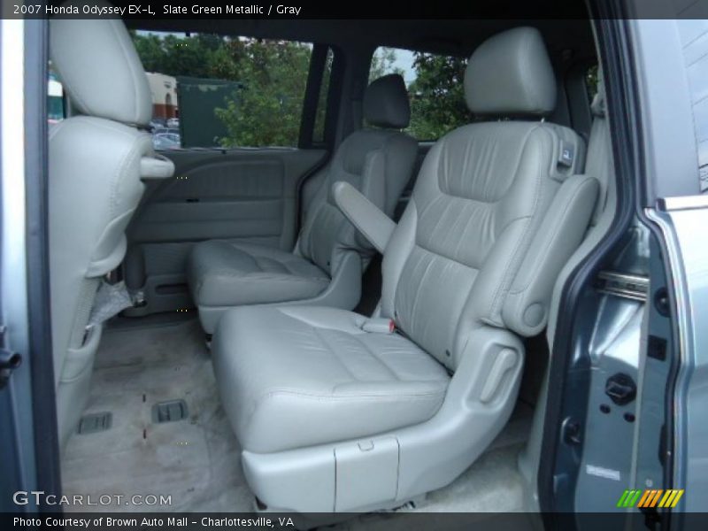 Slate Green Metallic / Gray 2007 Honda Odyssey EX-L