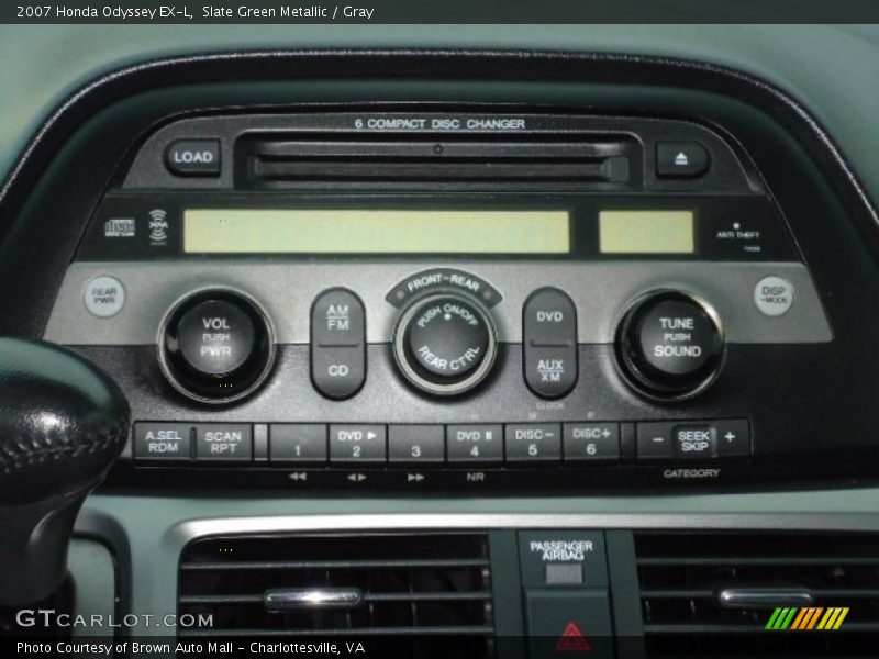 Slate Green Metallic / Gray 2007 Honda Odyssey EX-L