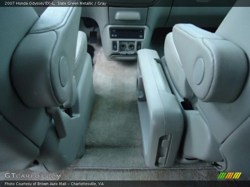 Slate Green Metallic / Gray 2007 Honda Odyssey EX-L