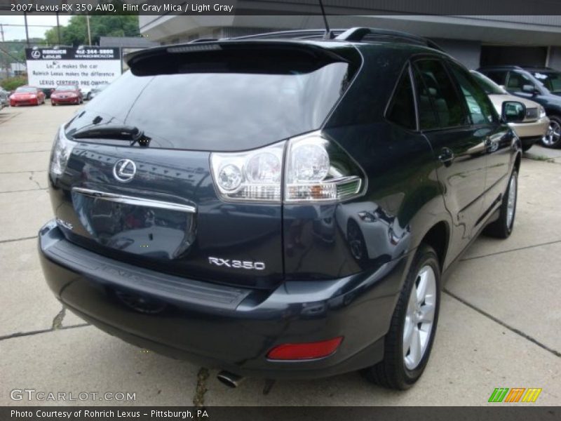 Flint Gray Mica / Light Gray 2007 Lexus RX 350 AWD