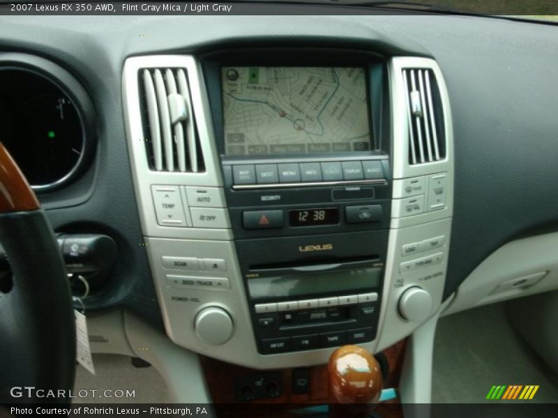 Flint Gray Mica / Light Gray 2007 Lexus RX 350 AWD