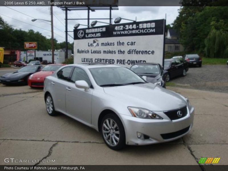 Tungsten Pearl / Black 2006 Lexus IS 250 AWD