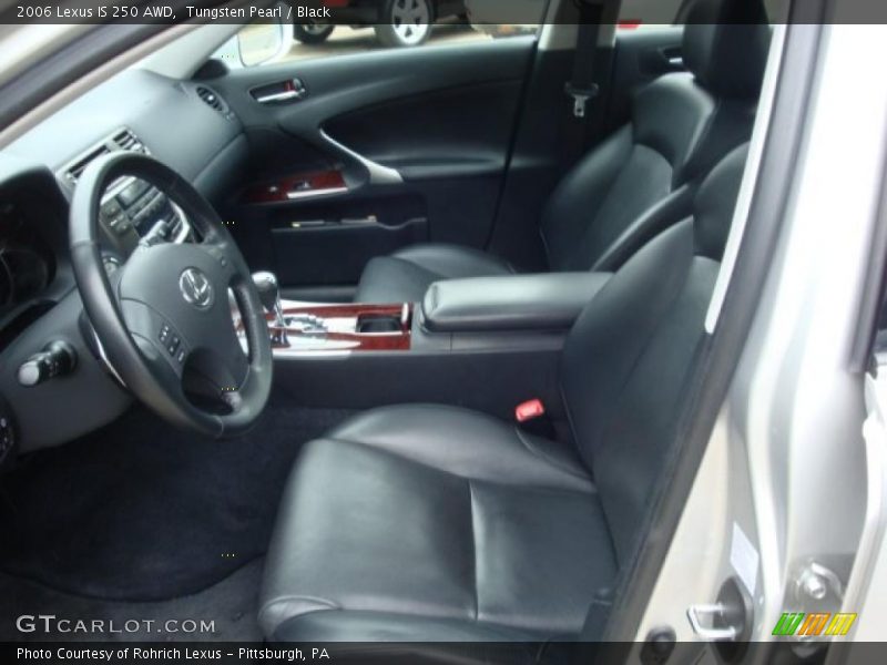 Tungsten Pearl / Black 2006 Lexus IS 250 AWD