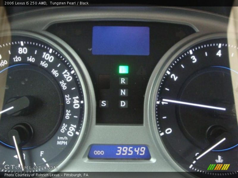Tungsten Pearl / Black 2006 Lexus IS 250 AWD
