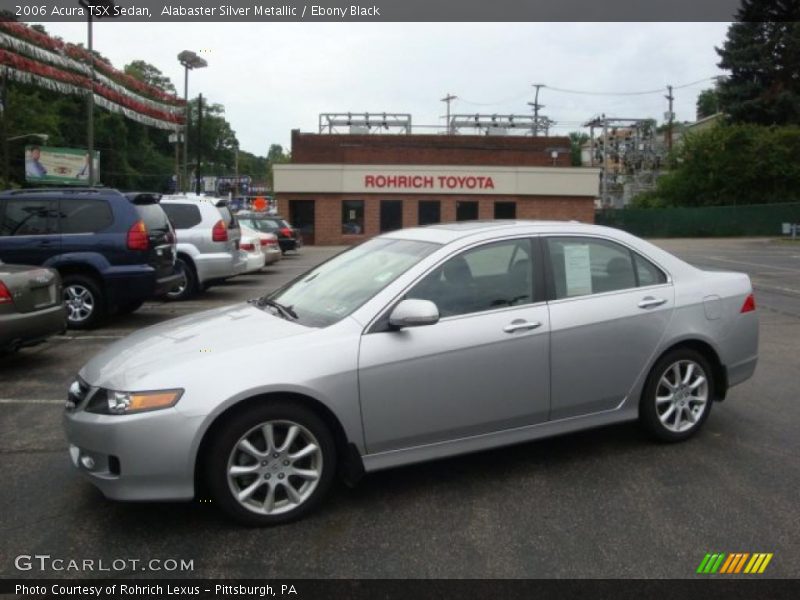 Alabaster Silver Metallic / Ebony Black 2006 Acura TSX Sedan