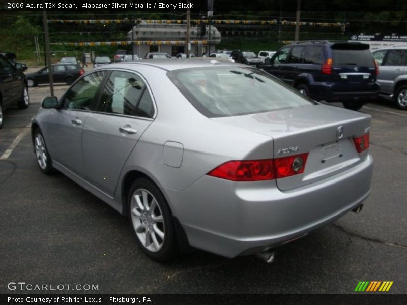 Alabaster Silver Metallic / Ebony Black 2006 Acura TSX Sedan