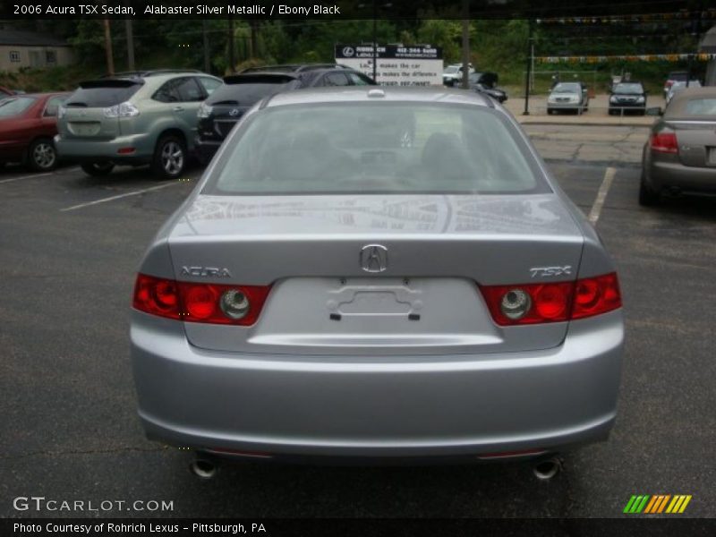 Alabaster Silver Metallic / Ebony Black 2006 Acura TSX Sedan