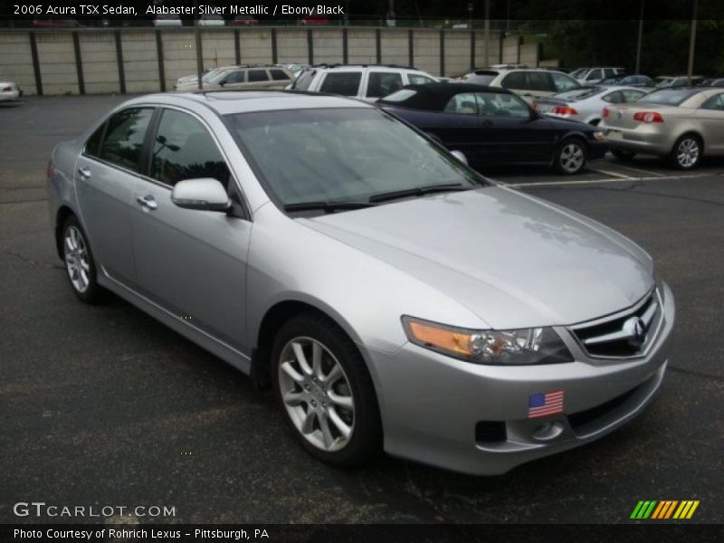 Alabaster Silver Metallic / Ebony Black 2006 Acura TSX Sedan