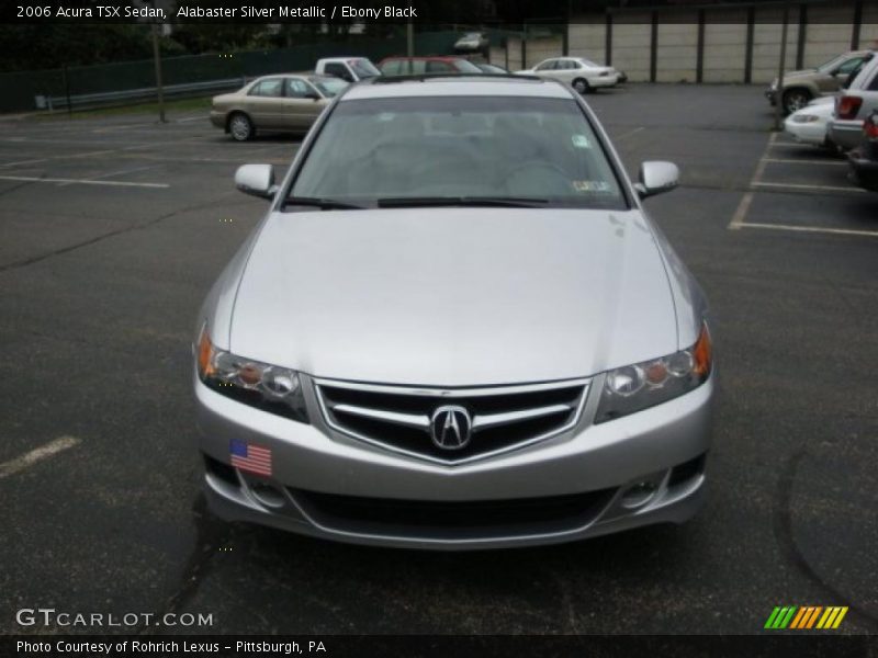 Alabaster Silver Metallic / Ebony Black 2006 Acura TSX Sedan