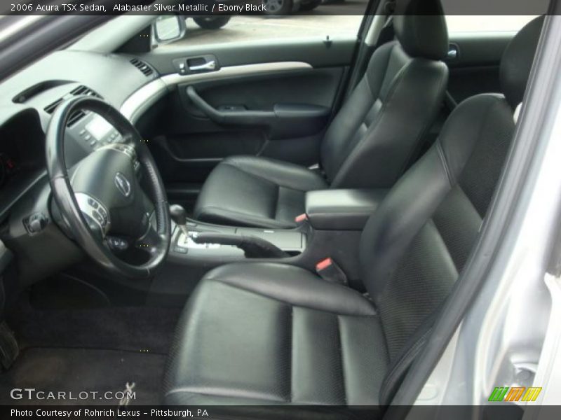 Alabaster Silver Metallic / Ebony Black 2006 Acura TSX Sedan