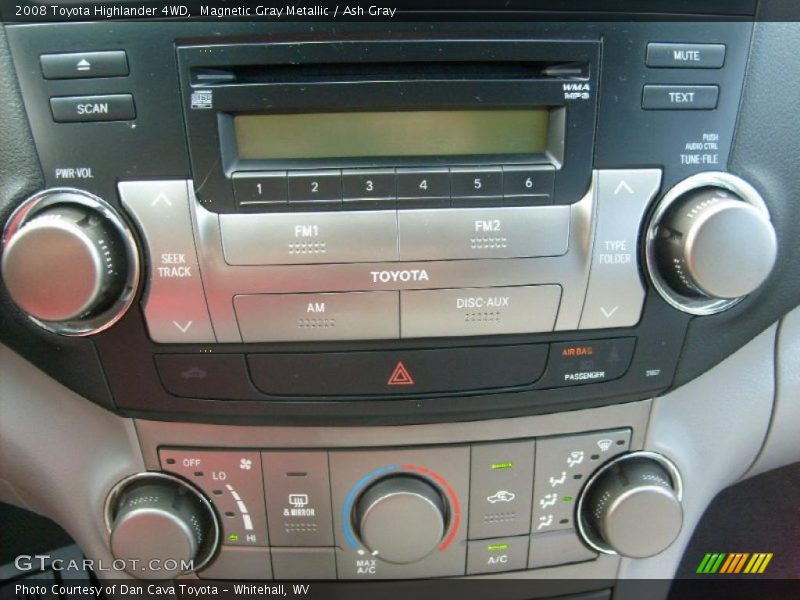 Magnetic Gray Metallic / Ash Gray 2008 Toyota Highlander 4WD