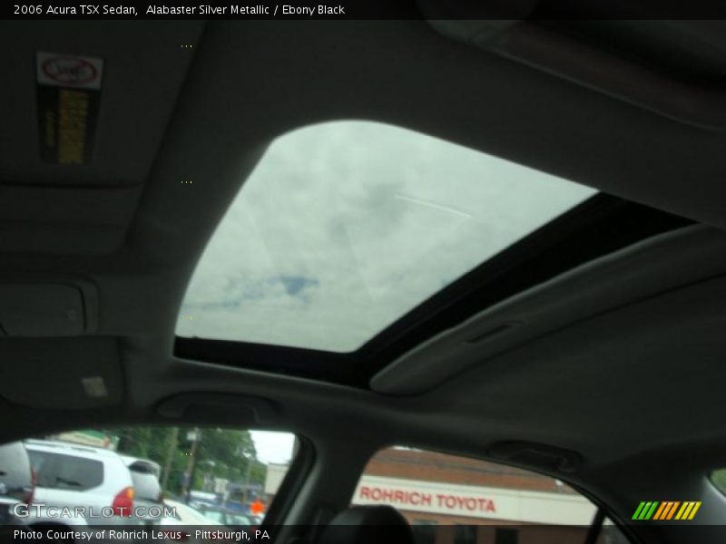 Alabaster Silver Metallic / Ebony Black 2006 Acura TSX Sedan