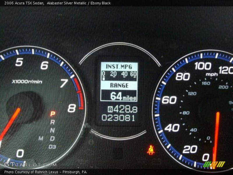 Alabaster Silver Metallic / Ebony Black 2006 Acura TSX Sedan