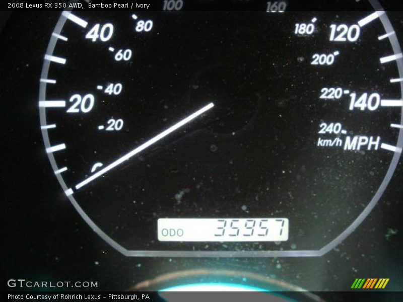Bamboo Pearl / Ivory 2008 Lexus RX 350 AWD