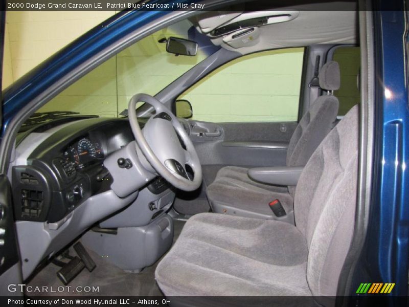 Patriot Blue Pearlcoat / Mist Gray 2000 Dodge Grand Caravan LE