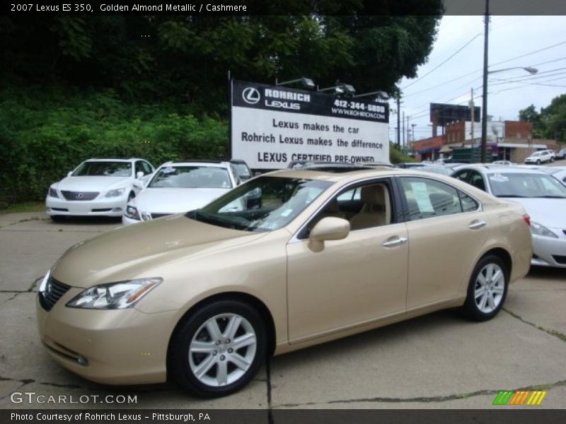 Golden Almond Metallic / Cashmere 2007 Lexus ES 350