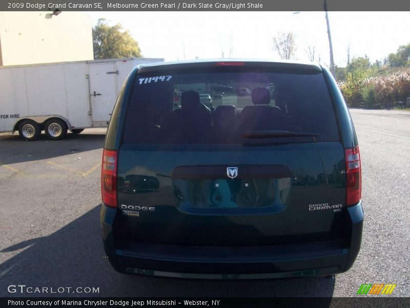 Melbourne Green Pearl / Dark Slate Gray/Light Shale 2009 Dodge Grand Caravan SE