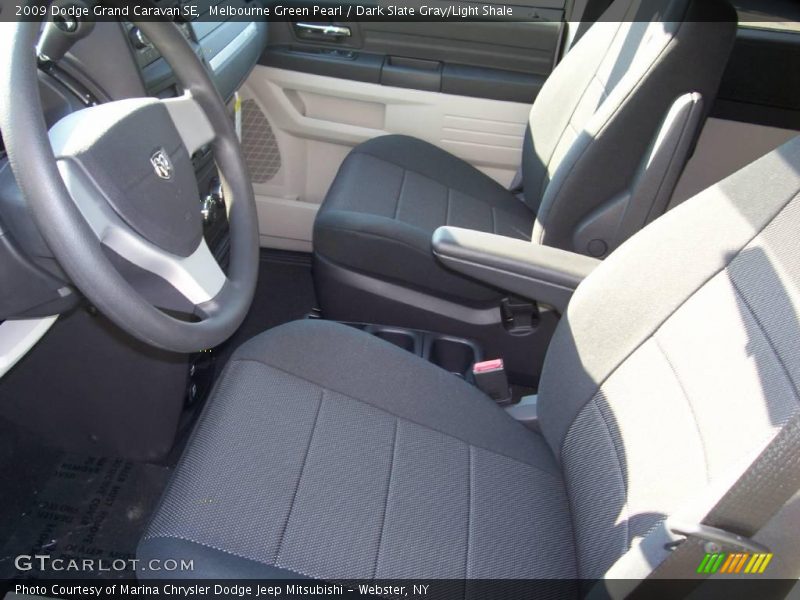 Melbourne Green Pearl / Dark Slate Gray/Light Shale 2009 Dodge Grand Caravan SE