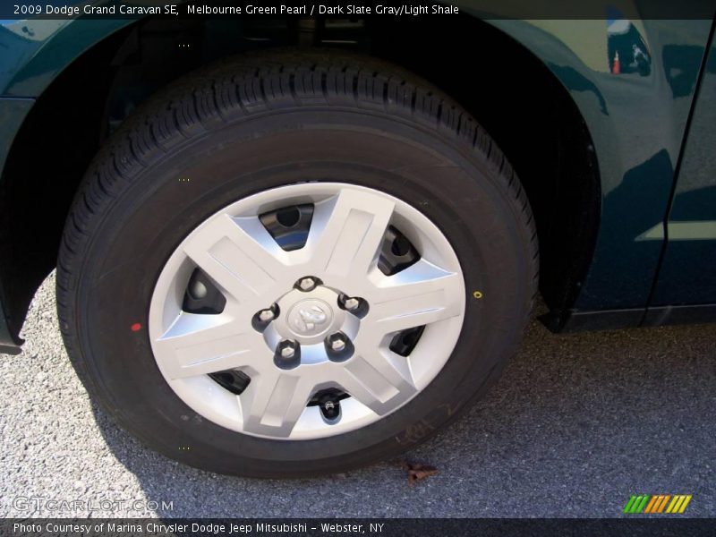Melbourne Green Pearl / Dark Slate Gray/Light Shale 2009 Dodge Grand Caravan SE
