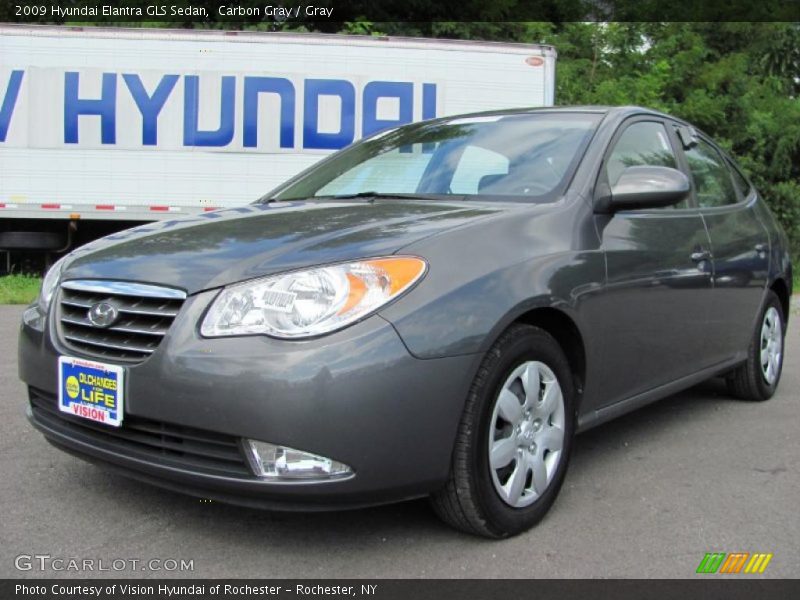 Carbon Gray / Gray 2009 Hyundai Elantra GLS Sedan
