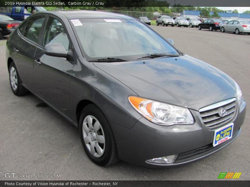 Carbon Gray / Gray 2009 Hyundai Elantra GLS Sedan